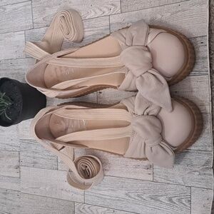 Fenty X Puma Bow Creeper Sandal Leather Bow Accent